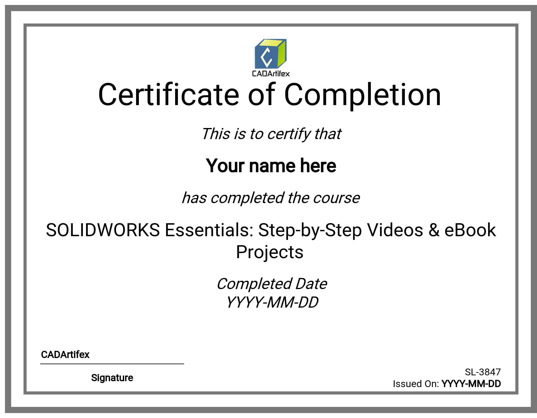 Course Certificate